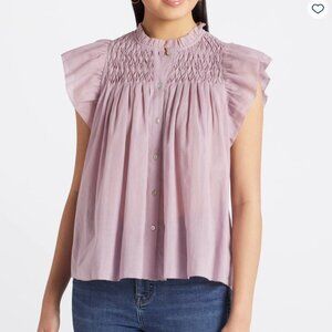 Daniel Rainn Evelyn Flutter Sleeve Blouse Size XXL